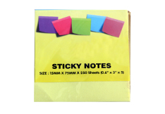 Sticky Notes - 250 Sheets <br /> Size 15 mm x 75 mm