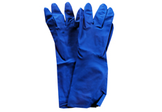 Rubber Handgloves Blue