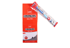 Cello Butterflow Ball Pen Set <br /> Ink - Blue | A Pack of 10 Pen