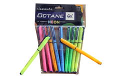 Classmate Octane Neon Gel Pens <br /> Ink - Blue | Pack of 11